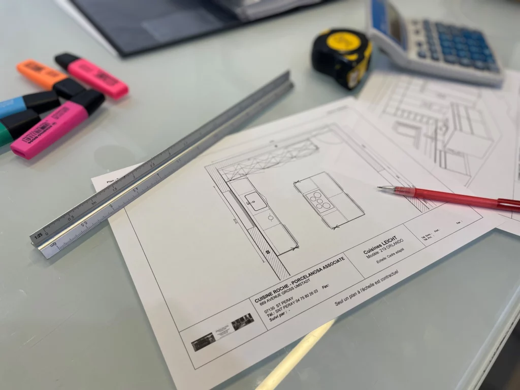 Plan de conception Cuisine Roche